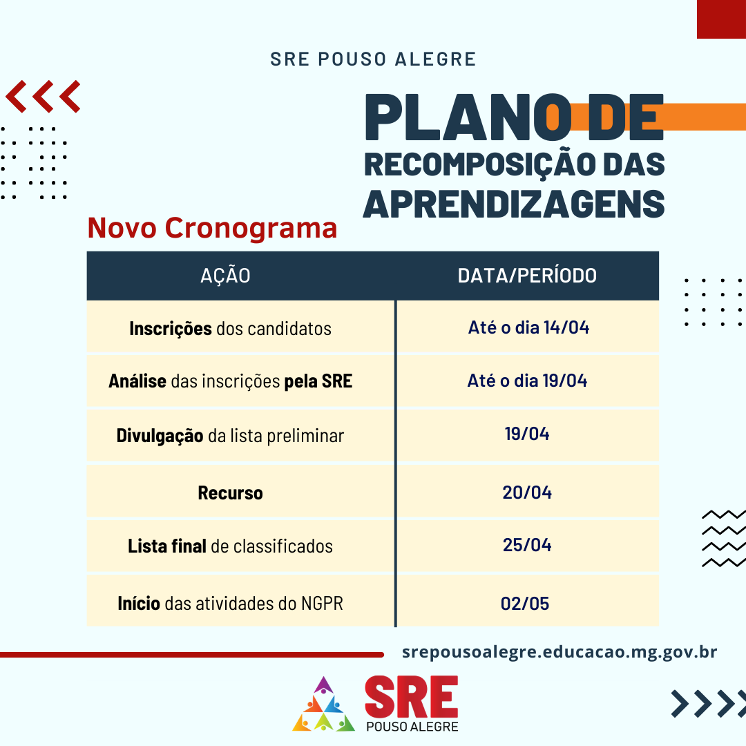 Publicada a Nota Oficial 16/2023 – Divulgação do município de Pouso Alegre  como sede da etapa microrregional da SRE Pouso Alegre.